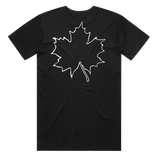 Etherwood Black maple leaf front & Back print